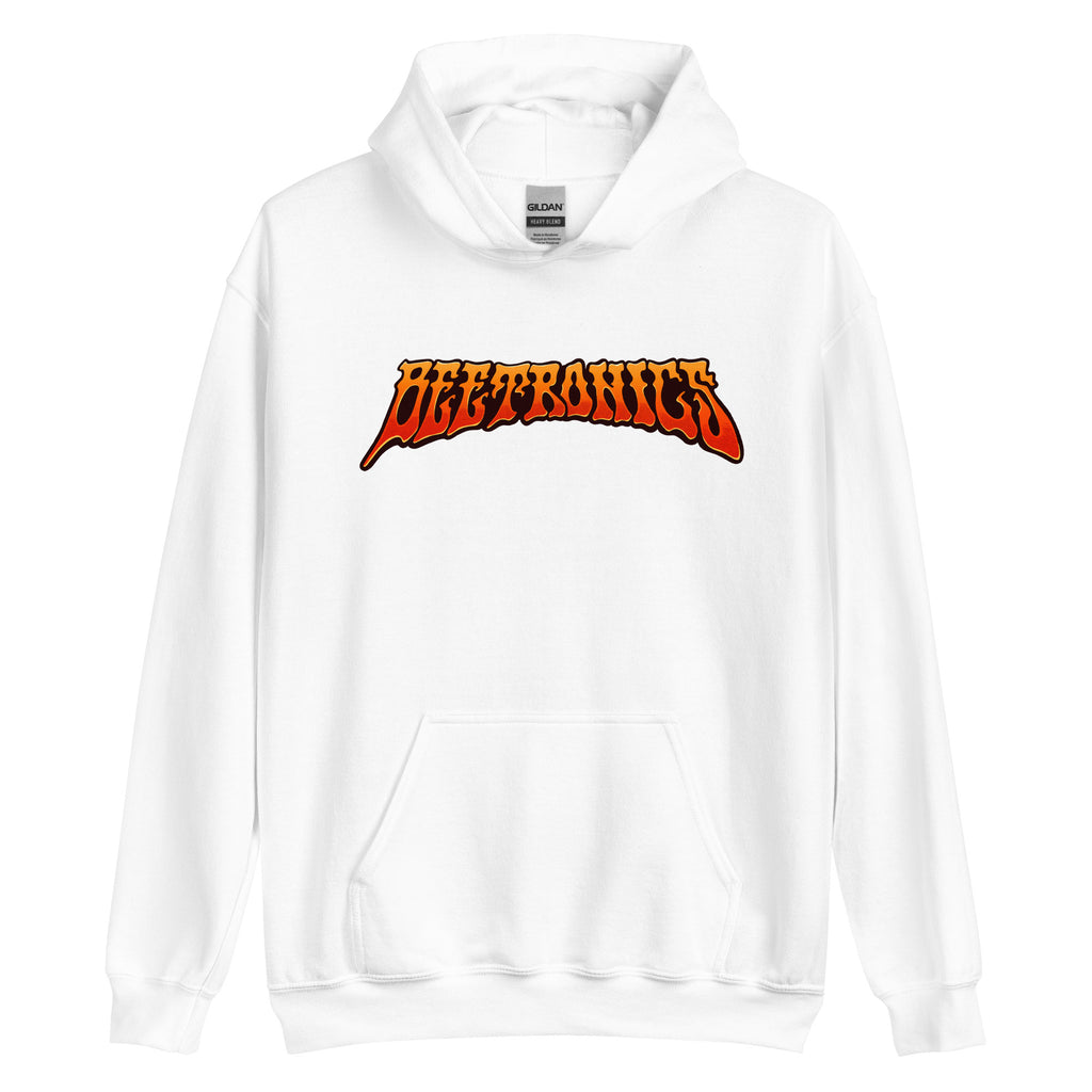 White thrasher hotsell flame hoodie